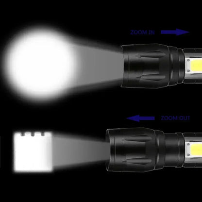 100000LM High Power LED Flashlight Rechargeable Tactical Torch