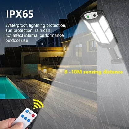 15000LM Solar Light Outdoor Sunlight Motion Sensor Wall Lamp 3mode Waterproof 240°lighting Lantern Garden Street Wall External