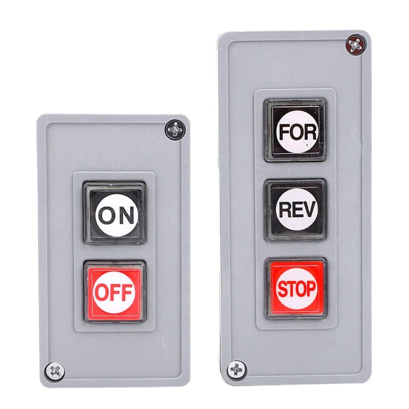 New TPB-2/3 Start Stop Button Switch Box  Switch Control Motor Button Box 2-position TPB-2/3