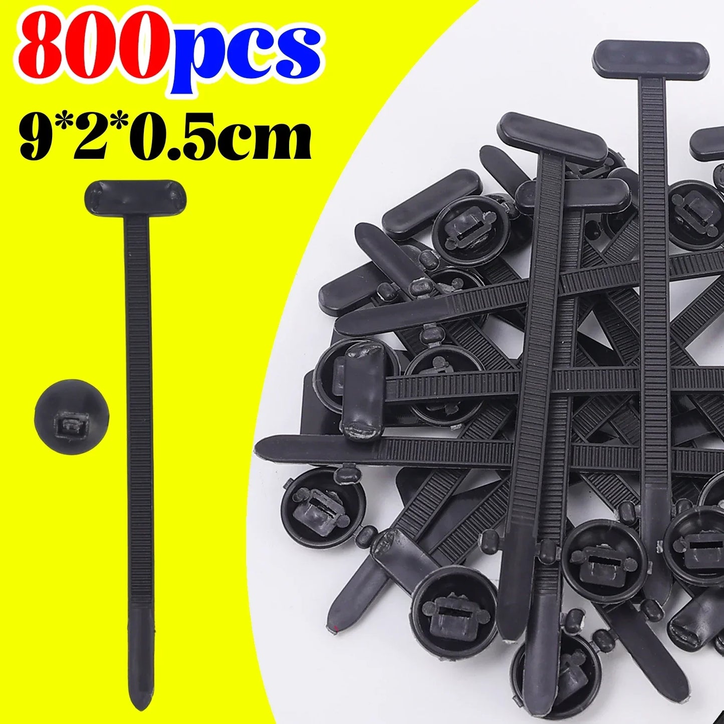 Nylon Cable Tie Buckle Auto Fastener Screw Self-Locking Zip Ties Car Trunk Engine Guard Panel Wire Management Strap Fixed Tools