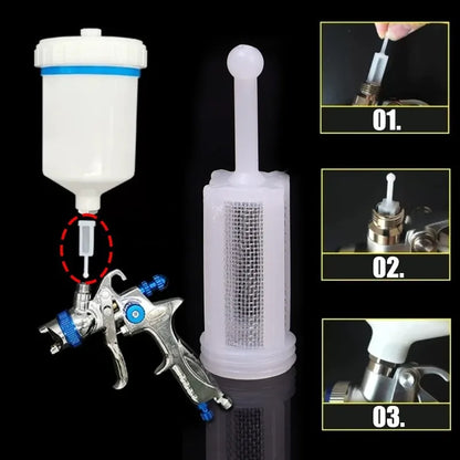 Nylon Fine Mesh Spray Gun Filter 11×38mm | Anti-Clog Replacement Part | 5–50PCS