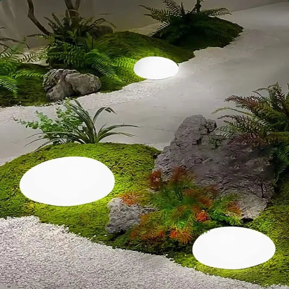 Solar Decorative Frosted Ground Lamp Outdoor Waterproof Garden Light