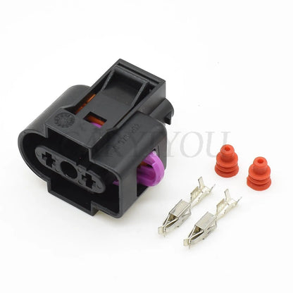 2-Pin Windshield Washer Pump Connector DJ7028C-3.5-21 1J0973202 — for VW Antifreeze Water Spray Pump