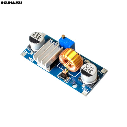 XL4015 DC-DC Adjustable Step-Down Power Supply Module 4–38V to 1.25–36V 5A with LED and Heat Sink
