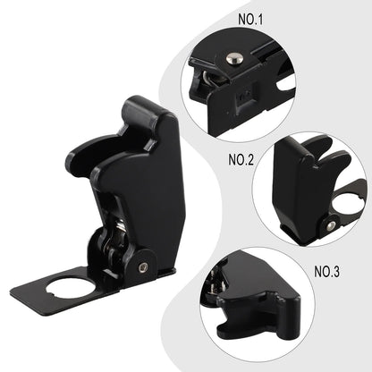 Car Dashboard For Toggle Switch Cover with 12V LED Illumination and Missile Flick Protective Cover for Vehicle Switches