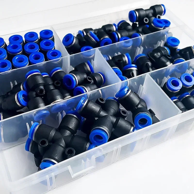 PU-6 PE-6 PZA-6 PY-6 PV-6 PG-6 PK-6 Pneumatic Fitting Kit 6mm Outer Diameter Hose Pipe Tube Air Connectors