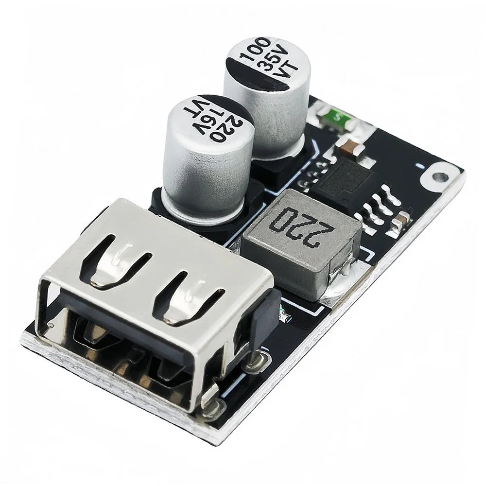 USB QC2.0/QC3.0 DC-DC Buck Converter Module Fast Charging Step-Down 6-32V to 5V/9V/12V/24V