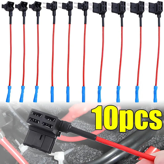 ATM Blade Fuse TAP Adapter Mini Small Medium Size for Car Van Motorcycle RV Boat 5pcs