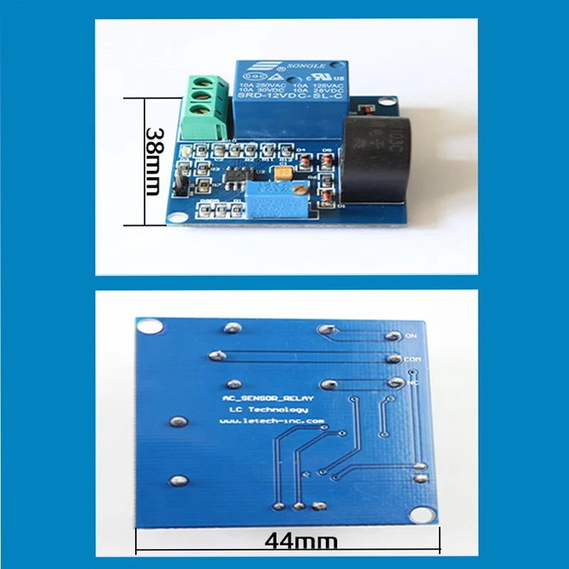 5A AC Overcurrent Protection Sensor Module with 12V Relay