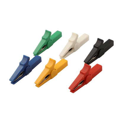 Electrical Jumpers Crocodile Clips Six Different Colors Strong Grip And Conductivity 14mm Maximum Opening 4mm Wiring Hole