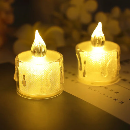 Heart-Shaped LED Flameless Candle Battery Tealight for Home Decor