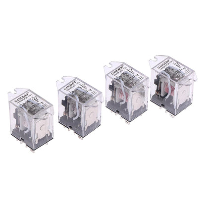 JQX-13F HH62P High Power Relay Coil General DPDT Micro Mini Electromagnetic Relay Switch With Socket Base AC220V DC12V24V