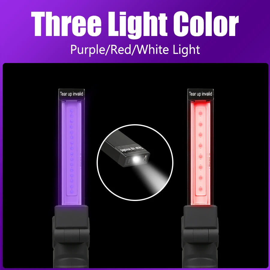 395nm UV Flashlight Rechargeable Blacklight UV Lamp