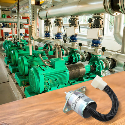 Excavator Replacement 12V Flameout Valve Rigorous Testing Standards Flameout Solenoid Valve Connector Construction Site