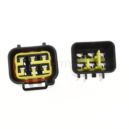 6-Pin Furukawa Waterproof Connector FW-C-6M-B / FW-C-6F-B — FW Series Sealed Automotive Wiring Plug