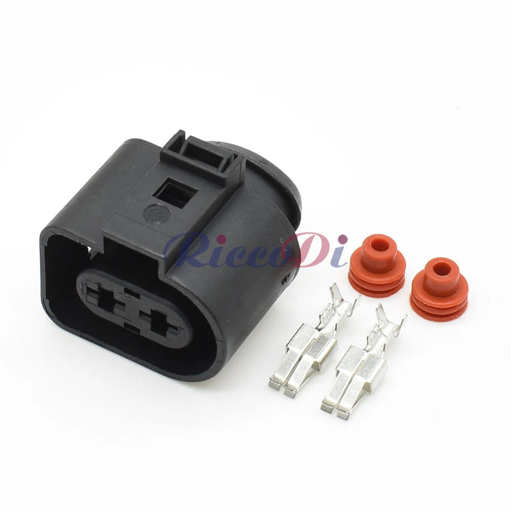 2 Pin Cooling Fan Connector 1J0973852 1J0973752 DJ70228-6.3 6.3mm for VW Audi Male Female
