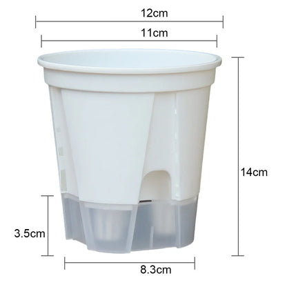 10pcs Self-watering Flower Pots Transparent Self Absorbing Water Storage Planters Flower Pots Breathable Orchid Tools