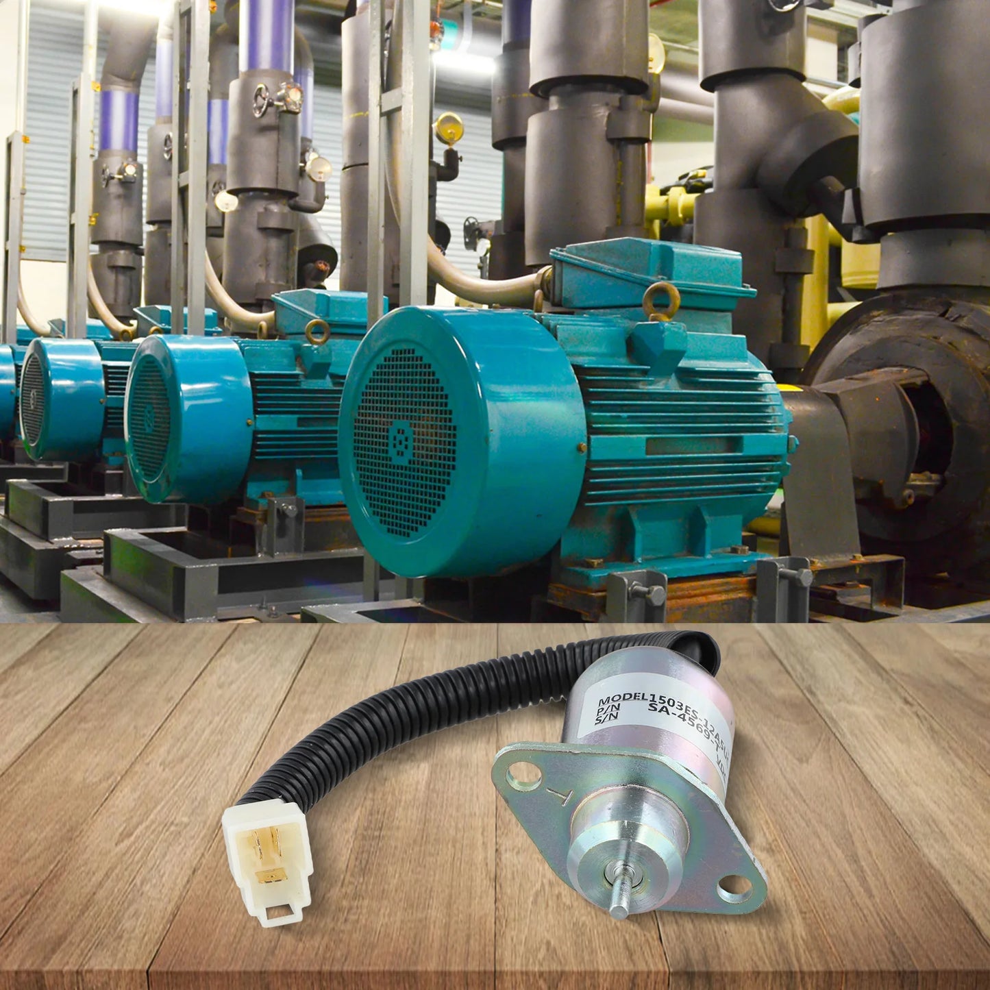 Excavator Replacement 12V Flameout Valve Rigorous Testing Standards Flameout Solenoid Valve Connector Construction Site