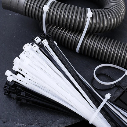 Self Locking Nylon Cable Ties Heavy Duty Wire Straps Organizer