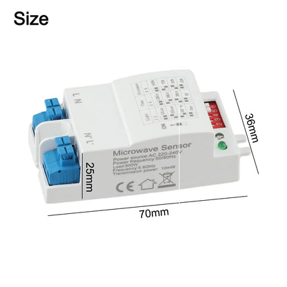 High Temperature Safety Sensor Induction Switch Microwave Sensor Switch Indoor Installation Low Power Consumption