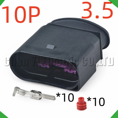 10 Pin Headlight Connector 1J0973835 1J0973735 For VW Audi