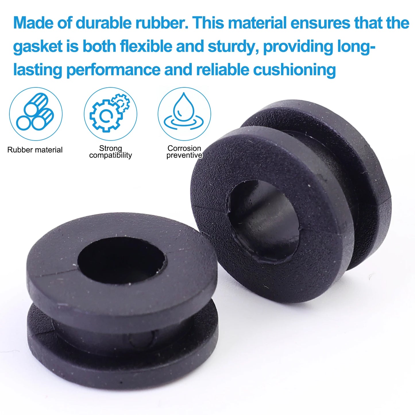 Motorcycle Side Cover Rubber Grommet Gasket Fairing 50/10PCS