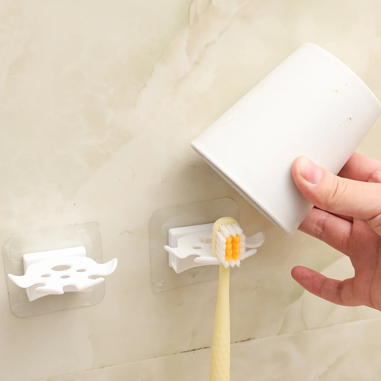 10/1PCS Plastic Toothbrush Holder Travel Organizer Removable Stand for Toothbrush Cup Storage Household Bathroom Accessories