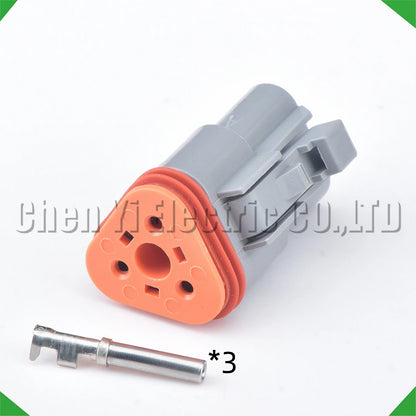 3 Pin Waterproof DT Connector Plug DT06-3S DT04-3P Pigtail