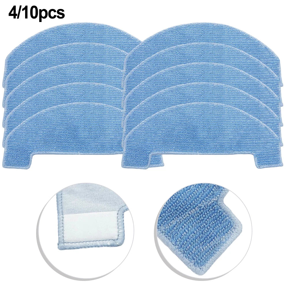Mop Cloth Kit for ATVEL and For SmartGyro R80 Vacuum Cleaner Microfiber Material Choose Between 4 Pack or 10 Pack
