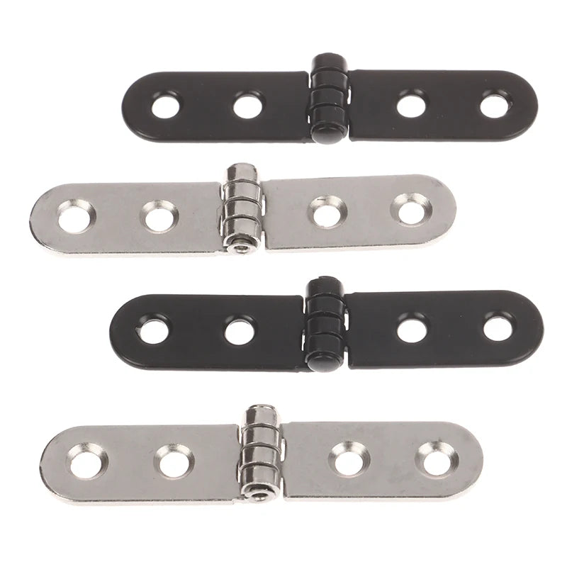 2pcs 180 Degree Screw-On Hinges For Sewing Machine Cabinet Door Hinge  Foldable Hinge Flap Furniture Hardware Accessories