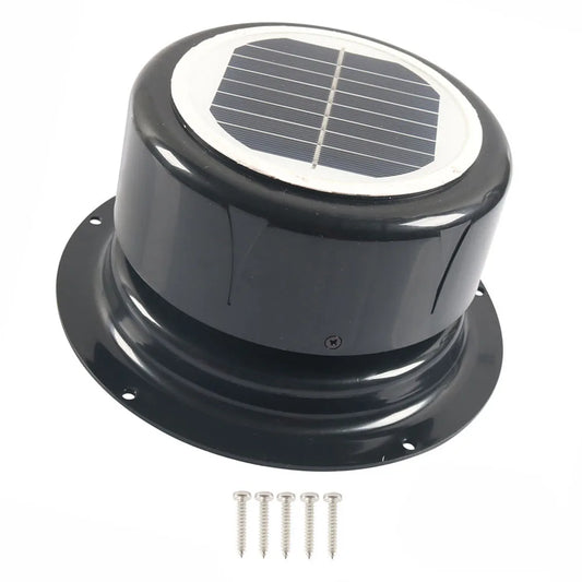 For RVs For Camping Energy Efficient Ventilation Fan Traveling 17.8*17.8*9.2CM Solar Silent Motor Solar Powered