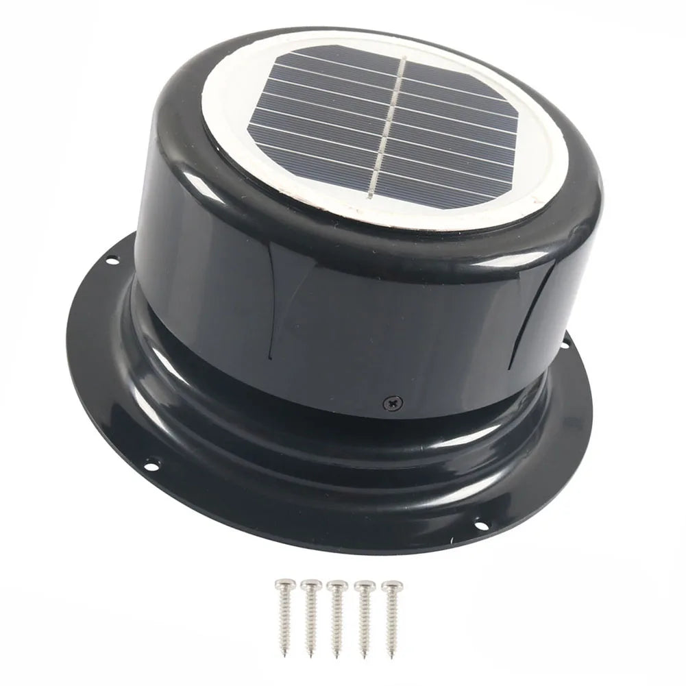 For RVs For Camping Energy Efficient Ventilation Fan Traveling 17.8*17.8*9.2CM Solar Silent Motor Solar Powered