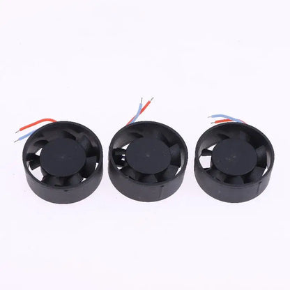 DC6-12V 40mA Automotive LED Headlamp Lens Cooling Fan 29mm Diameter 10pcs