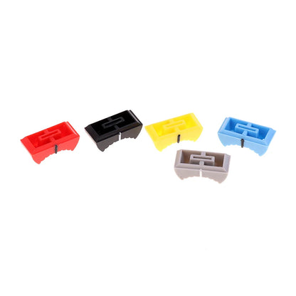 10PCS/set Fader Knob Cap Touch Sensitive Slider Ribbed Mixer Desk Switch Knob Cap