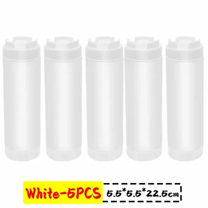 16oz Double Ended Sauce Squeeze Bottle Salad Dressing Dispenser