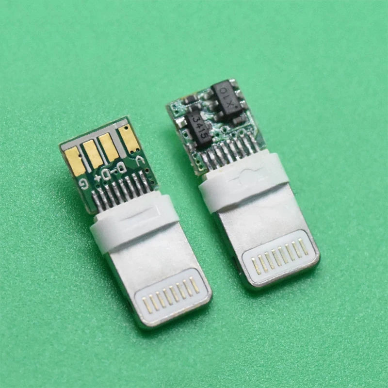 Lighting chip fast charging plug DIY only charging contor male mobile phone data cable lightning shell