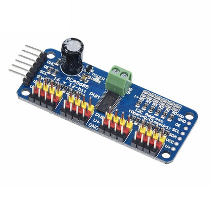 16-Channel 12-Bit PWM Servo Driver Module PCA9685 with I2C Interface for Arduino and Raspberry Pi