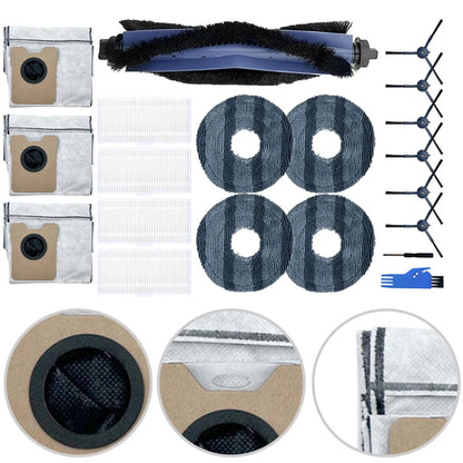 Home Maintenance As Shown Robot Vacuum Components Large Capacity Dust Bags For Disposal Replacement Brush Kit Sturdy Dust Bags