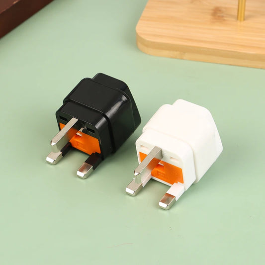 3P Type Power Socket Outlet UK EU IL Adapter US To UK Plug Universal UK Plug Adapter With 13A Fuse Black/White Travel Adapter