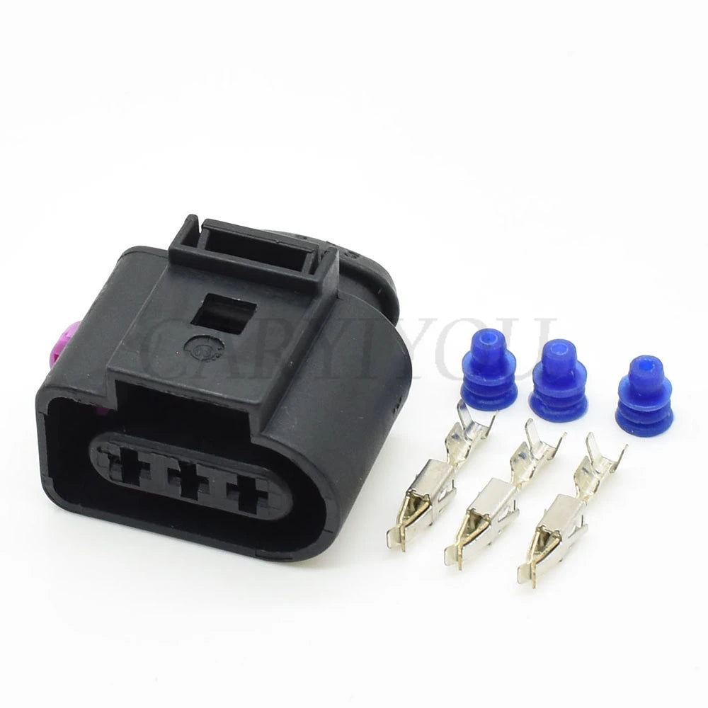 3-Pin 3.5mm Sealed Sensor Pigtail Connector 1J0973723 DJ7035A-3.5-21 PA66 for VW Audi Skoda Golf