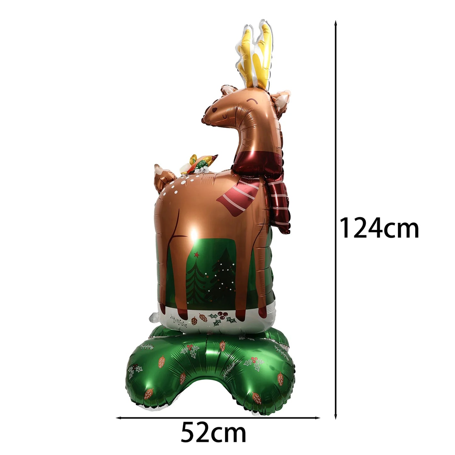 Christmas Foil Balloon, Giant Santa Claus and Gingerbread Man Decor, Aluminum Foil Balloon for Xmas Party, Air Globos Supplies