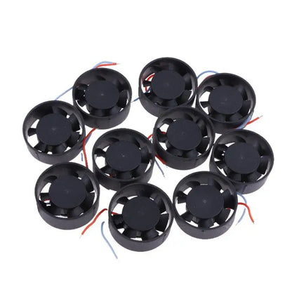 DC6-12V 40mA Automotive LED Headlamp Lens Cooling Fan 29mm Diameter 10pcs