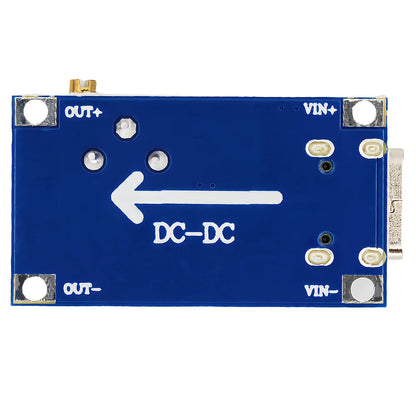 MT3608 DC-DC Adjustable Step-Up Boost Module 2A Type-C/Micro USB 2-24V to 5V/9V/12V/28V