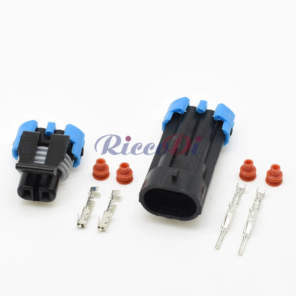 2 Pin 1.5mm Water Temperature Sensor Connector 12162000 12052641 DJ7024-1.5 for Buick Lacrosse GL8