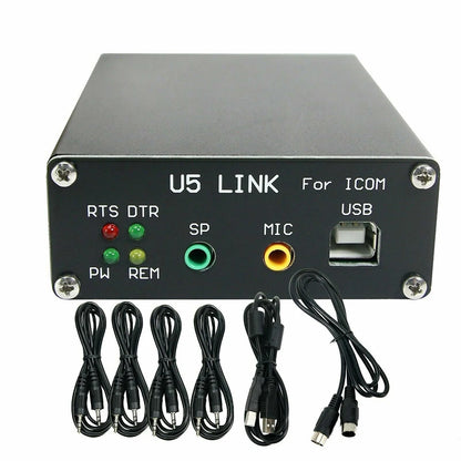 U5 Link COM Radio Connector For Radio Connector With Power Interface Pc66 Power Saving Box For HRD/DM780/LOGG32