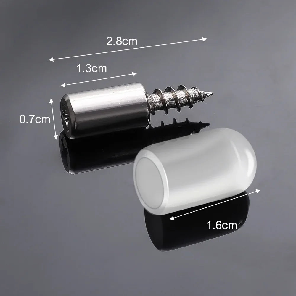 200x Self Tapping Shelf Bracket Support Screw with Rubber Sleeve