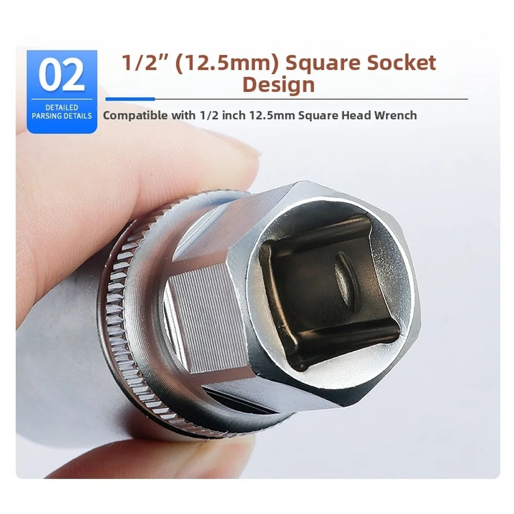 Double Head Bolt Extractor 6mm 8mm 10mm 12mm For Broken Stripped Screws Removal Tool With Internal Roller Design And 1/2 Inch