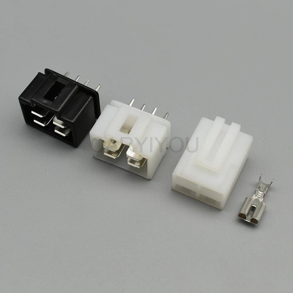 4 Pin Car Motorcycle Rectifier Electrical Plug DJ70410-6.3-21 Male Female Connector with Brass Terminal for CD70