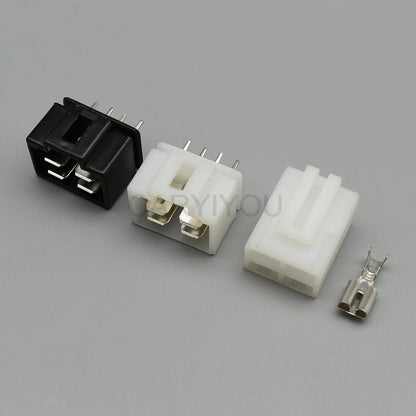 4 Pin Car Motorcycle Rectifier Electrical Plug DJ70410-6.3-21 Male Female Connector with Brass Terminal for CD70
