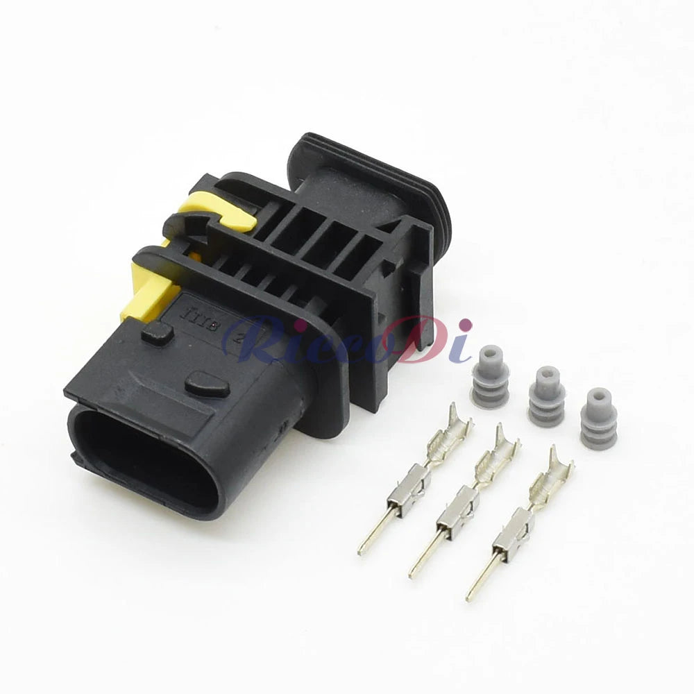 3-Pin 1.5mm Waterproof Female Connector 1-1418448-1 1-1670730-1 DJ70380A-1.5 for Mercedes-Benz